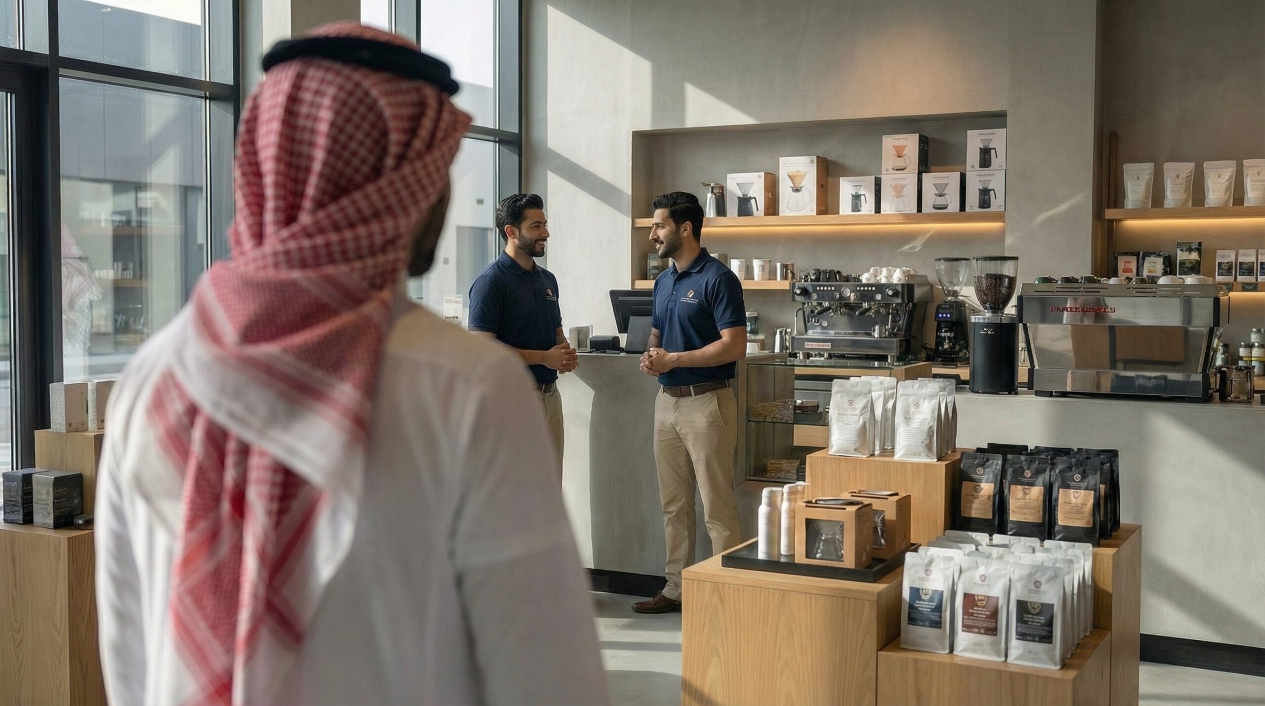 Retail merchandising and product display in a Saudi retail store